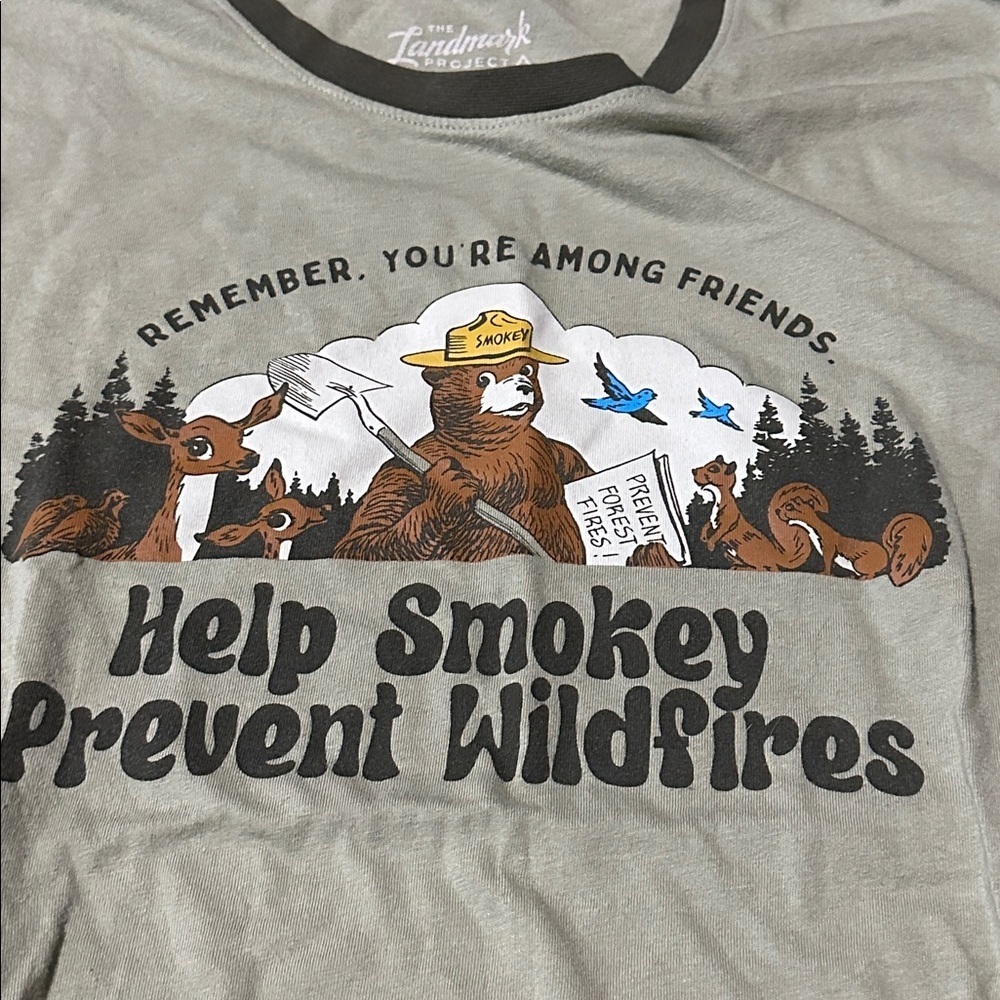 Landmark Project Unisex Smokey the Bear Tee, Large - Picture 3 of 4